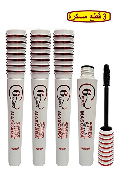 6 Beauty 3 waterproof mascara tubes. Ultra black mascara that gives lashes vo...