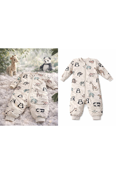 Bulut Anne ve Çocuk Uyku Tulumu 2,5 Tog desenli kız bebek 1-3 yaş