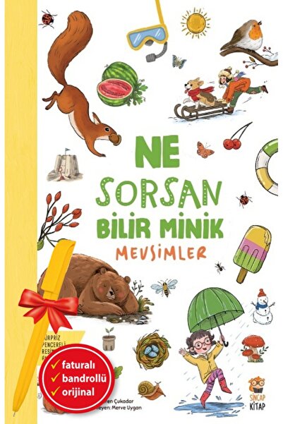 Sincap Kitap Alfa Kalem+Ne Sorsan Bilir Minik - Mevsimler (Ceren Çukadar) YEN...