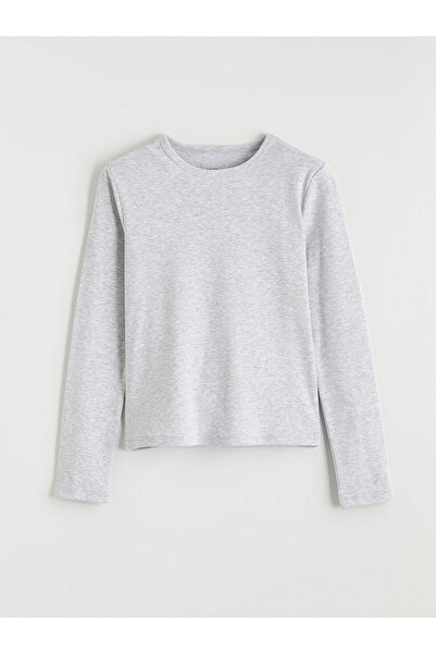 LC Waikiki Tricou pentru fete Özmarka, sezon nou, cu mânecă lungă și guler ti...