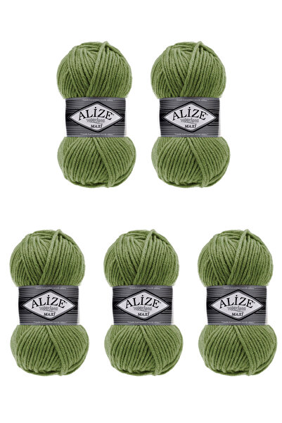 Alize 5 Pcs SuperLana Maxi 620 Thick Hand Knitting Turkish Yarn