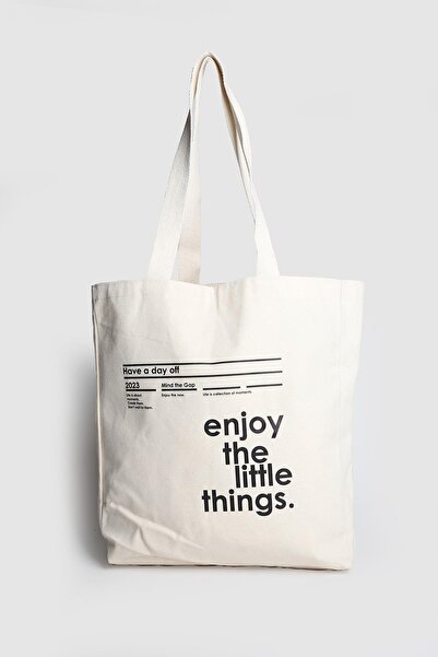 Store حقيبة قماش منقوشة نسائية