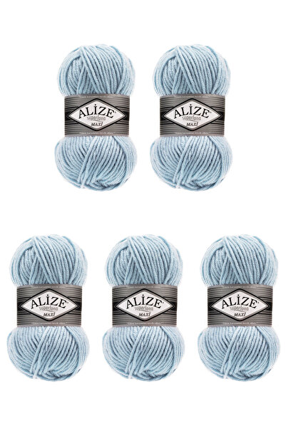 Alize 5 Pcs SuperLana Maxi 480 Thick Hand Knitting Turkish Yarn