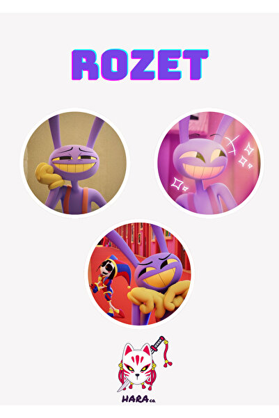 Hara Company TADC The Amazing Digital Circus Animesi Jax Anime Animasyon Roze...