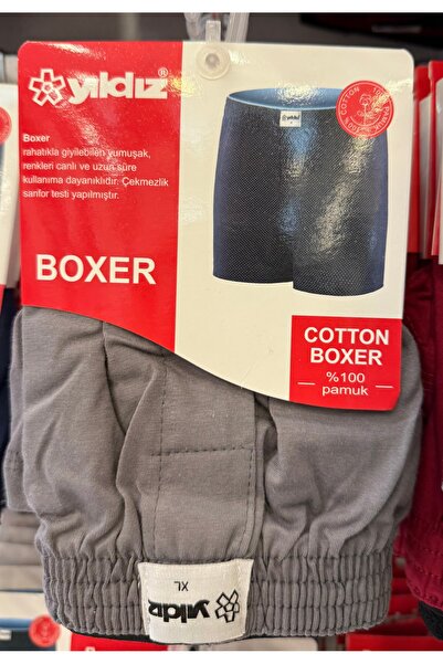 Yıldız İç Giyim 3 Lü Paket %100 Pamuk 1.Kalite Erkek Havlu Bel Boxer