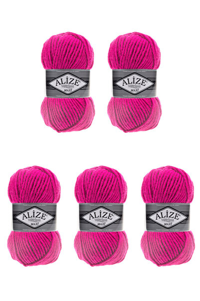 Alize 5 قطع من خيوط سوبرلانا ماكسي 149 السميكة للحياكة اليدوية التركية