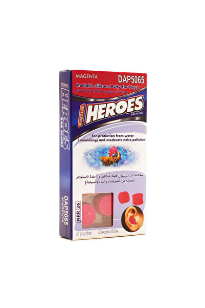 HEROES RITESEAL Moldable Silicone Earplugs 6 Pairs DAP 5065