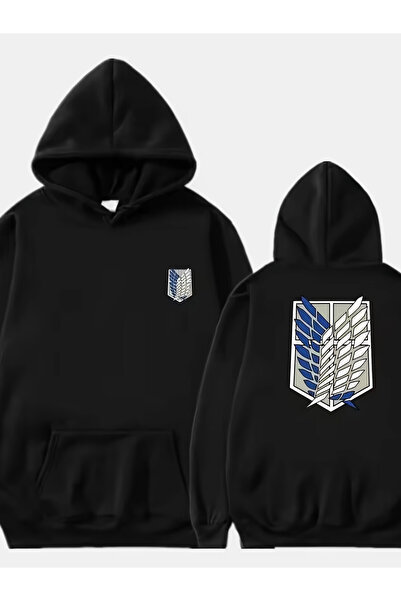 PENTHİLUS سويت شيرت للجنسين قصة فضفاضة بغطاء رأس طبعة اتحاد الاستكشاف (أجنحة ...