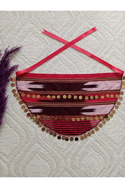 LABELLA COLLECTİON حزام شاكيرا من قماش الكيشان المزين بالترتر للبالغين