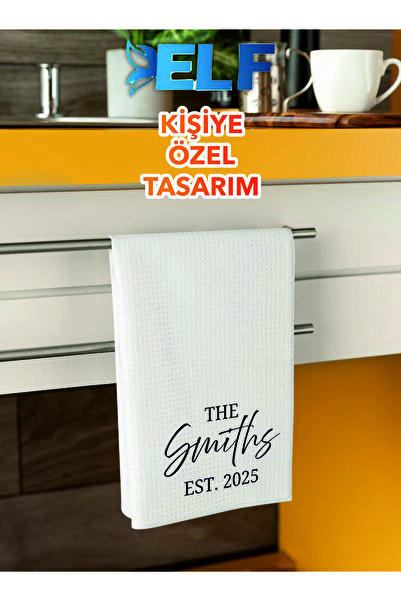 ELF REKLAM Kişiye Özel İsim Yazılı Baskılı Havlu (2 Adet )