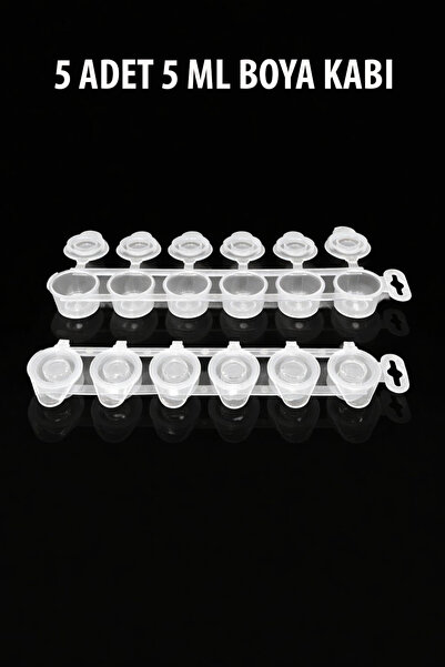CNS HOBBY TUVAL 5 ML BOYA KABI BOŞ 5 ADET BOYA TÜPÜ AKRİLİK BOYA
