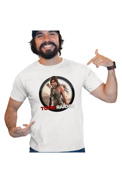 OEM Tricou Barbati Tomb Raider Lara Croft Razboi Camuflaj