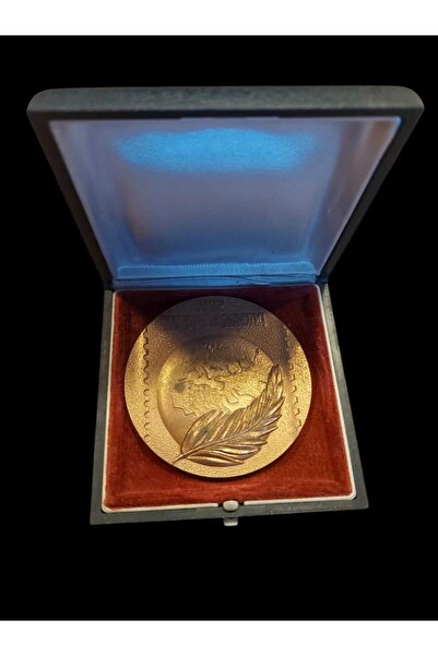 kho military design 6 cm. Çap Kutusunda SSCB Filateli Madalyon