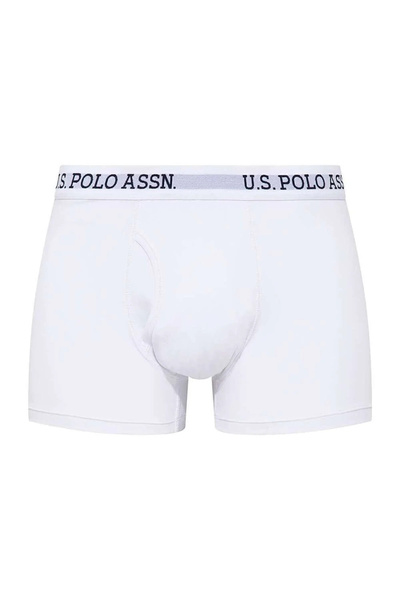 U.S. Polo Assn. Ανδρικά λευκά μονό μποξεράκια τσέπης 80451