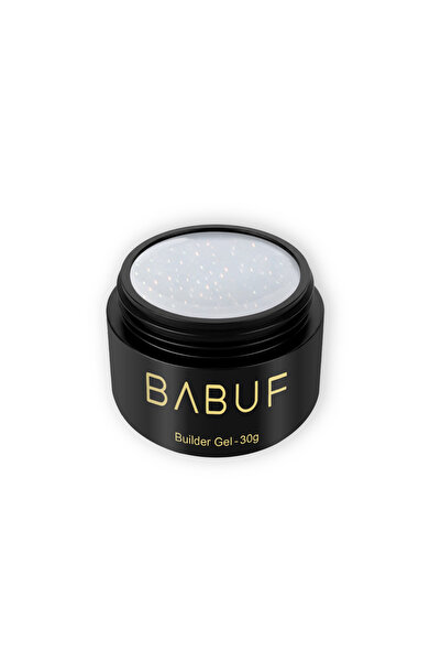 BABUF Milky Glitter Glow Self-Leveling Builder Gel BGG9 – Fine glitter, high ...