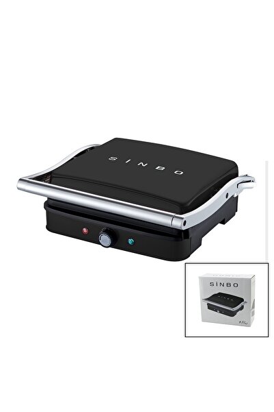 VANCH Black Grill and Toaster with Adjustable Heat, 180 Degree Openable Top B...