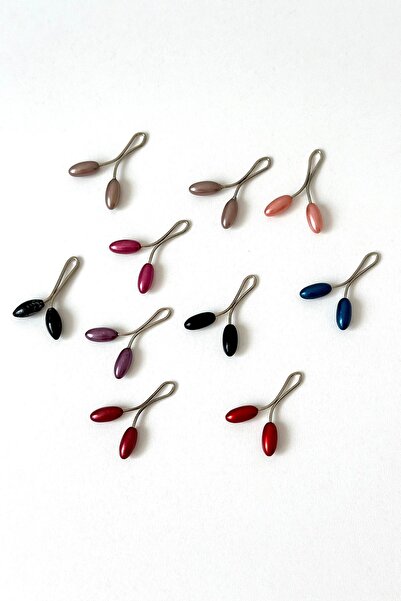 Melodi Scarf Шарф-затискач, затискач для хустки з перлами, 6x12 мм, 10 штук Ш...