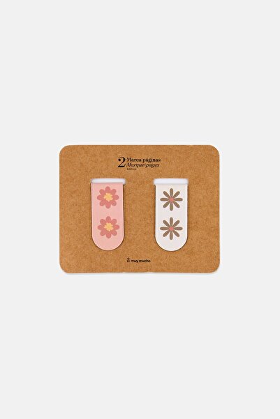 Muy Mucho 2 Piece Of Magnatic Bookmark, Pink