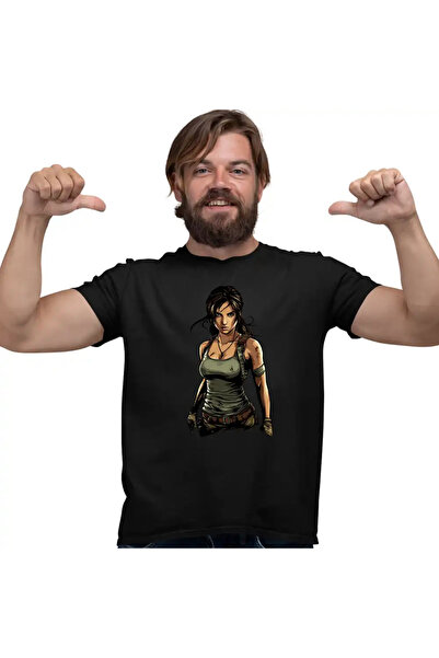 OEM Tricou Barbati Tomb Raider Artefact Antice Lara Croft Armata