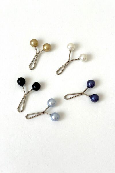 Melodi Scarf Κλιπ κασκόλ, κλιπ χιτζάμπ με πέρλες, 6x12mm 5 τεμάχια, κλιπ για ...