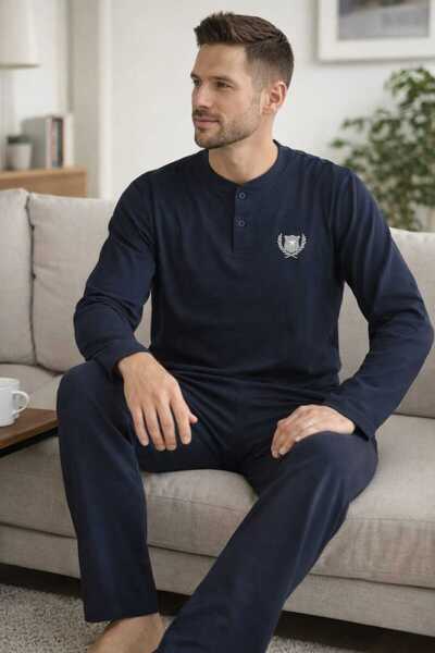 Tenra Men's Pajama Set 100% Cotton