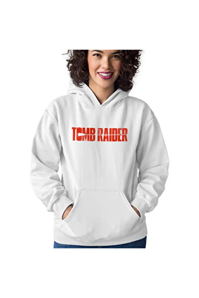 OEM Women's Sweatshirt Tomb Raider Logo Arrow Bow Lara Croft Army