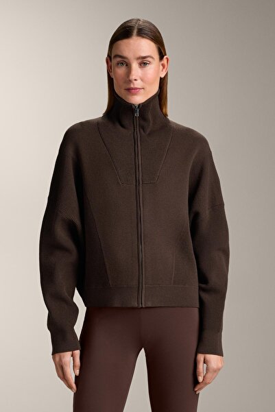 Oysho Rib collar knit jacket