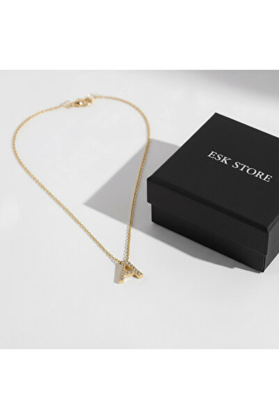 NO BRAND Minimal Harfli Kolye “A”