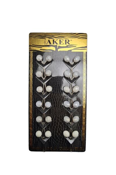 Melodi Scarf Συλλογή φυσικών πολύτιμων λίθων Hijab 12 τεμαχίων Κλιπ κασκόλ Κλ...