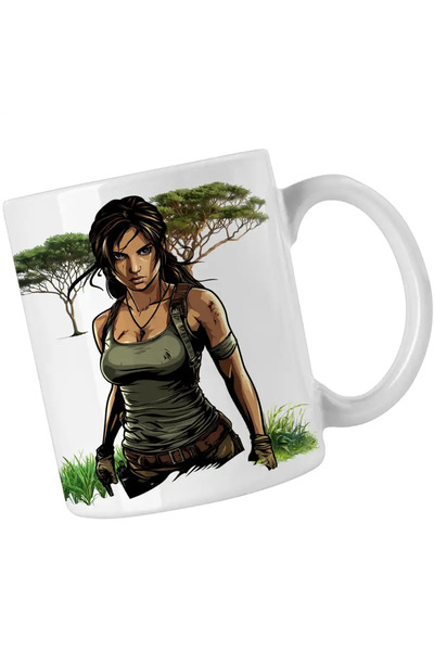 OEM Tomb Raider Ancient Artifact Lara Croft Army Mug