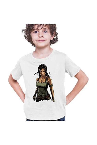 OEM Tricou Copii Baieti Tomb Raider Artefact Antice Lara Croft Armata