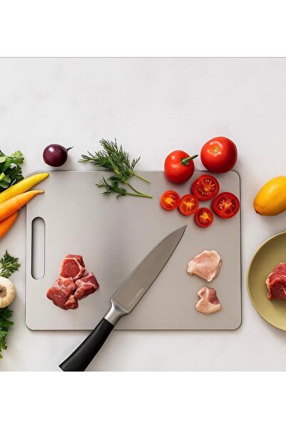 MİMOZA PARK 30X18 cm Stainless Steel Cutting Board
