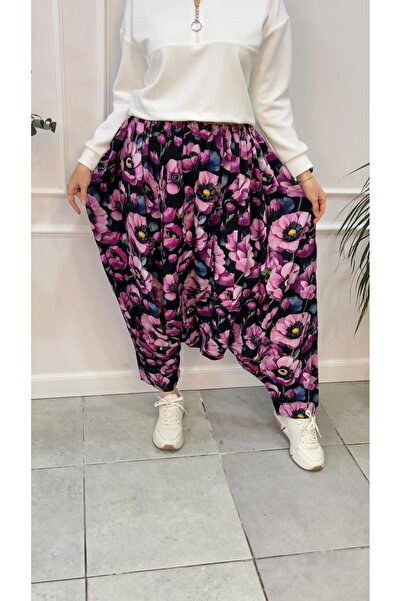 EtkiModa Pantaloni shalwar tradiționali anatolieni cu imprimeu digital pentru...