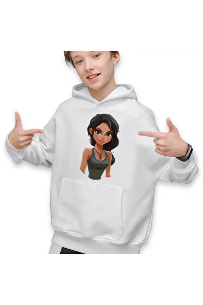 OEM Kids Boys Tomb Raider Adventures Lara Croft Military Camouflage Sweatshirt