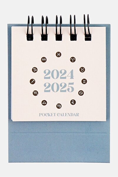 Muy Mucho Mini Pocket Calendar 6 x 6 cm, White
