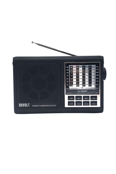 Rovolt RO-9060BT Radio with Bluetooth – 3-band AM/FM/SW radio, USB/TF player ...