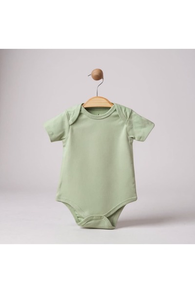 The Nest Kids Heart & Hug Duo 2-Piece Organic Cotton Body Set Green