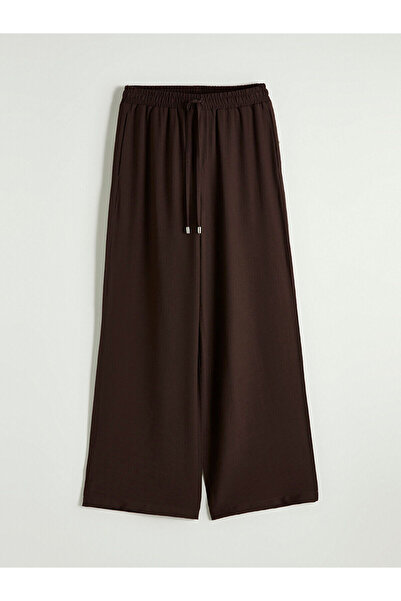 LC Waikiki Pantaloni pentru femei cu talie elastică și picioare largi, de sez...