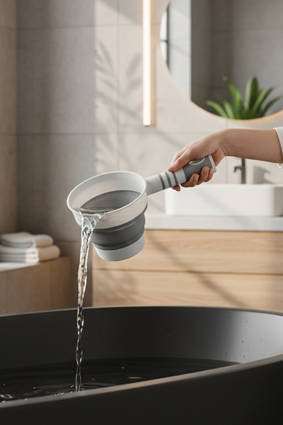 Snippy Accord - Collapsible Mug Plastic Water Container Gray