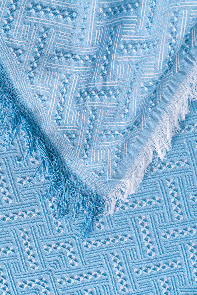 rellhome Cotton Sofa Cover with Fringes | Multi-Purpose Cover | Armchair Shaw...