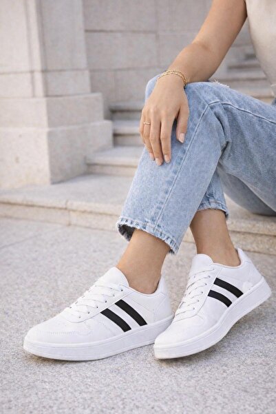 Tetaf Unisex Striped Casual Sports Shoes – Comfortable and Stylish Design Sne...