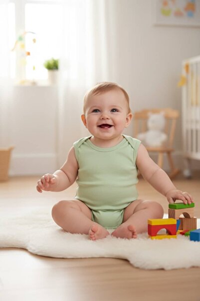The Nest Kids مجموعة هارت آند هاج المكونة من قطعتين من القطن العضوي باللون ال...