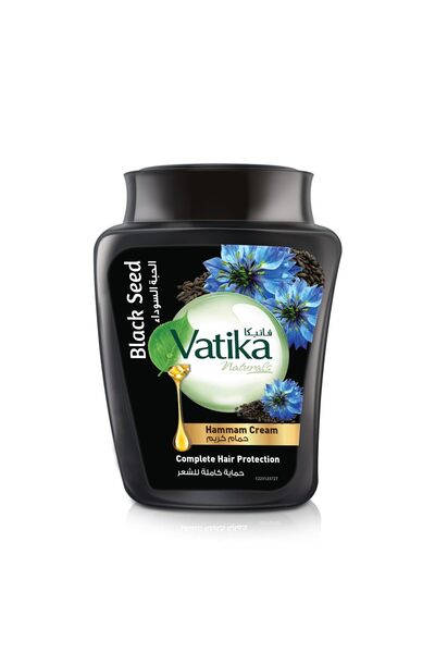 Vatika كريم الشعر بالحبة السوداء | كريم العناية بالشعر بالكمون الأسود 450 جرام