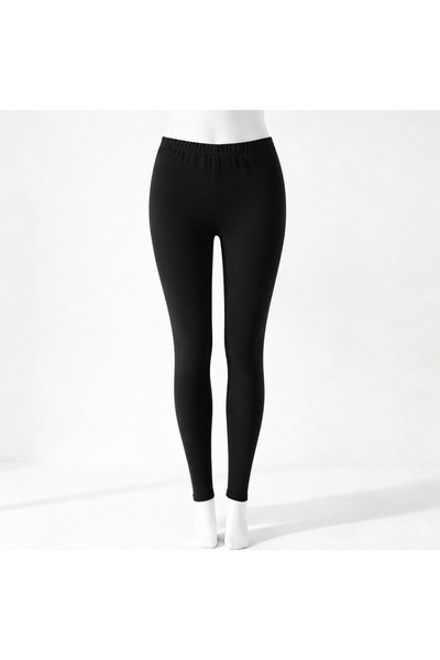 SİWELLİ Siyah | Termal Tayt Pijema İçlik Yumuşak Rahat Tayt