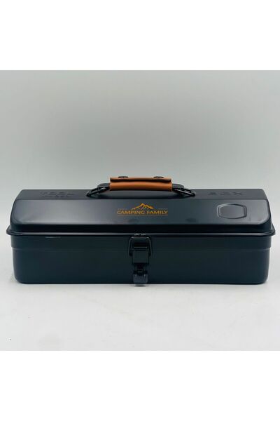 CAMPING FAMILY Complete iron tea storage box, suitable for trips and camping ...