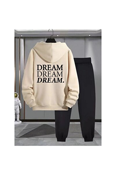 bellanova طقم رياضي رجالي مكون من بغطاء رأس قطع – طقم مكون من قطعتين، طباعة ر...