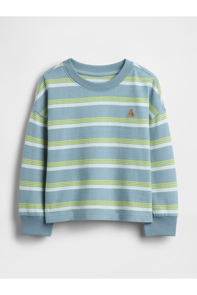 GAP Erkek Bebek Mavi Heavyweight T-Shirt