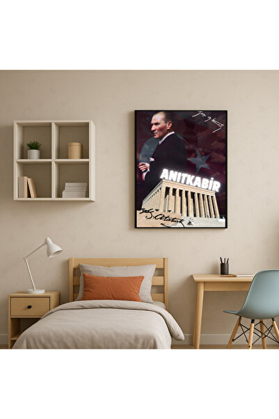 A3 Boyutunda Çerçeveli Özel Tasarım Anıtkabir Baskılı Poster