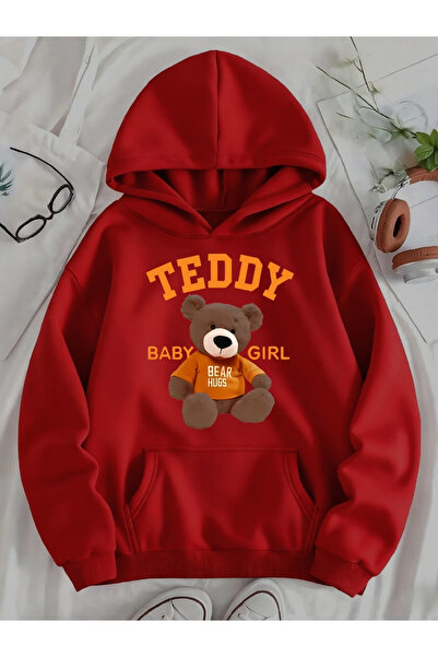 ibibik moda سويت شيرت تيدي مطبوع للجنسين قصة فضفاضة /قصة مريحة أساسية سميكة/م...