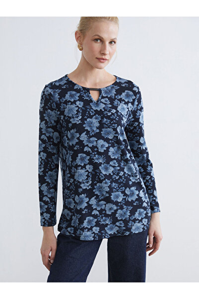 LC Waikiki طاقم الرقبة بلوزة الأزهار